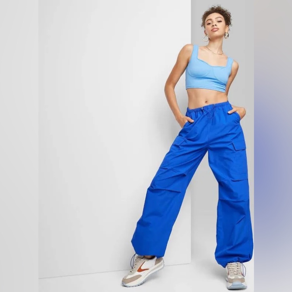 Wild Fable Bright Blue Cargo Pants